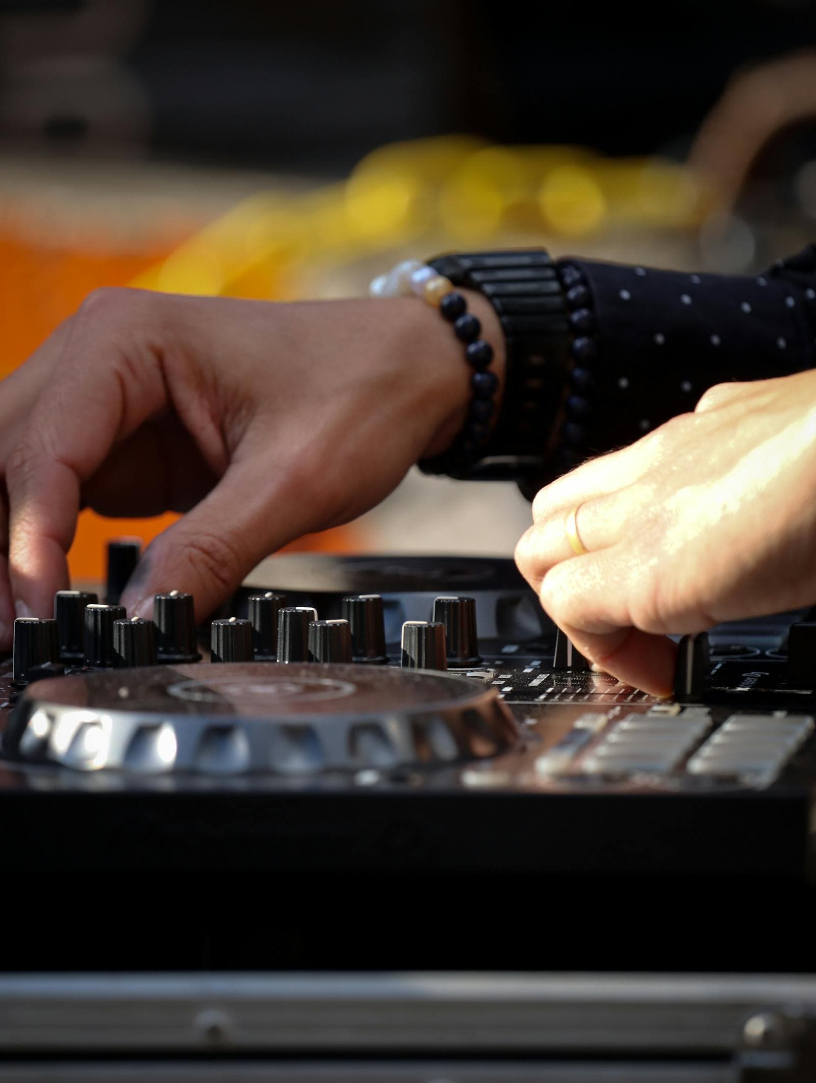 Dancefloor packed with guests during a wedding DJ set in Barcelona