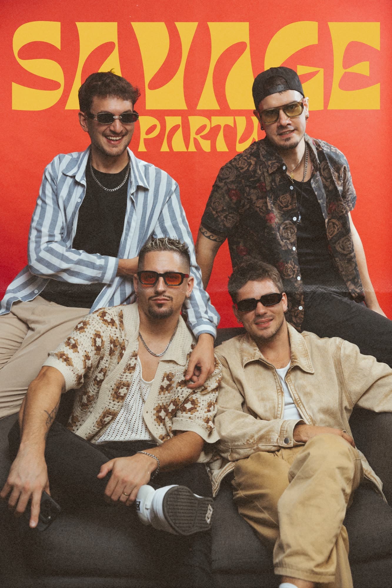 Savage Party live band Spain, sax player in the crowd at a destination wedding